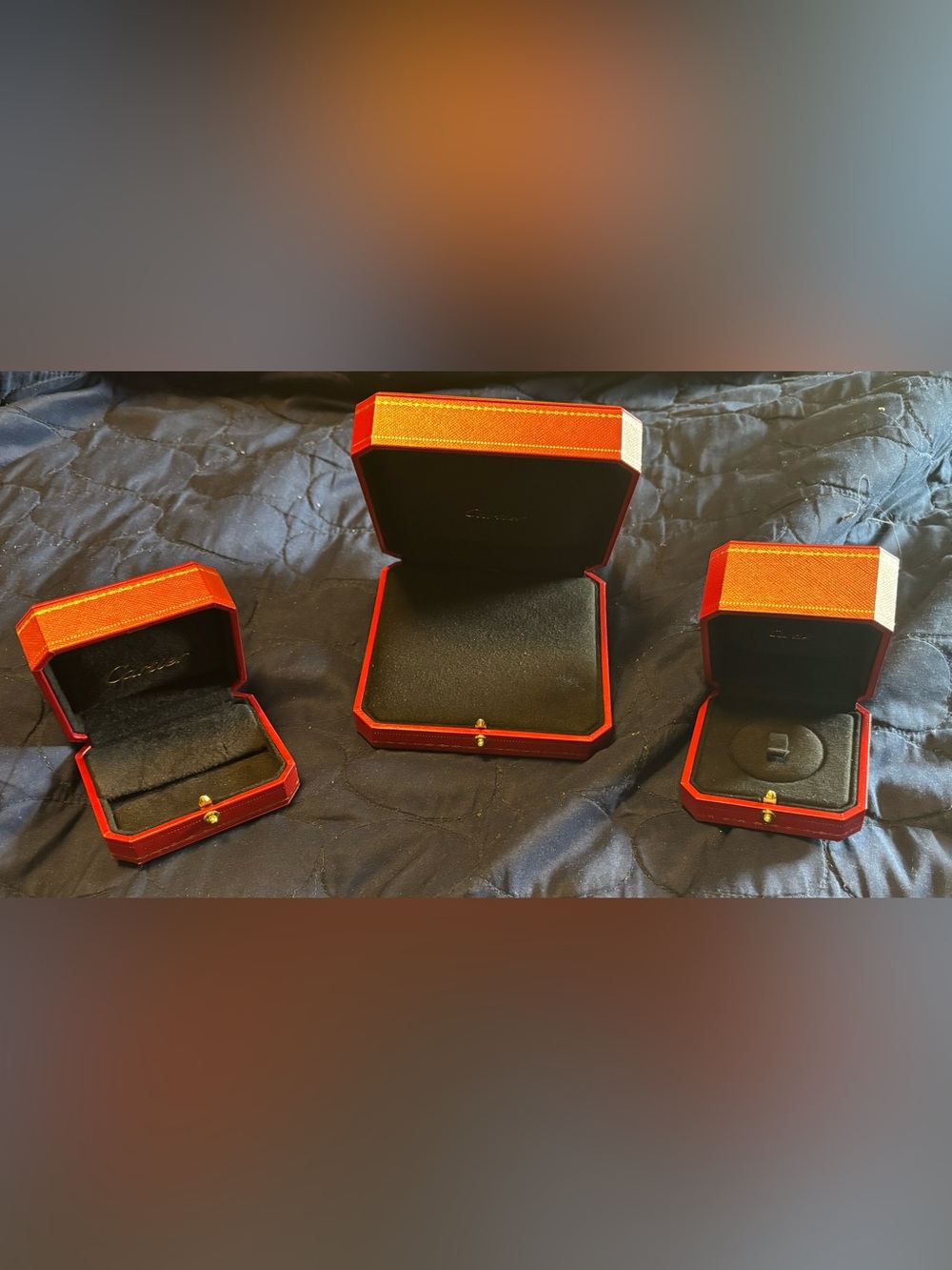 Empty Cartier Jewelry boxes - full set (for ring/necklace/earrings)